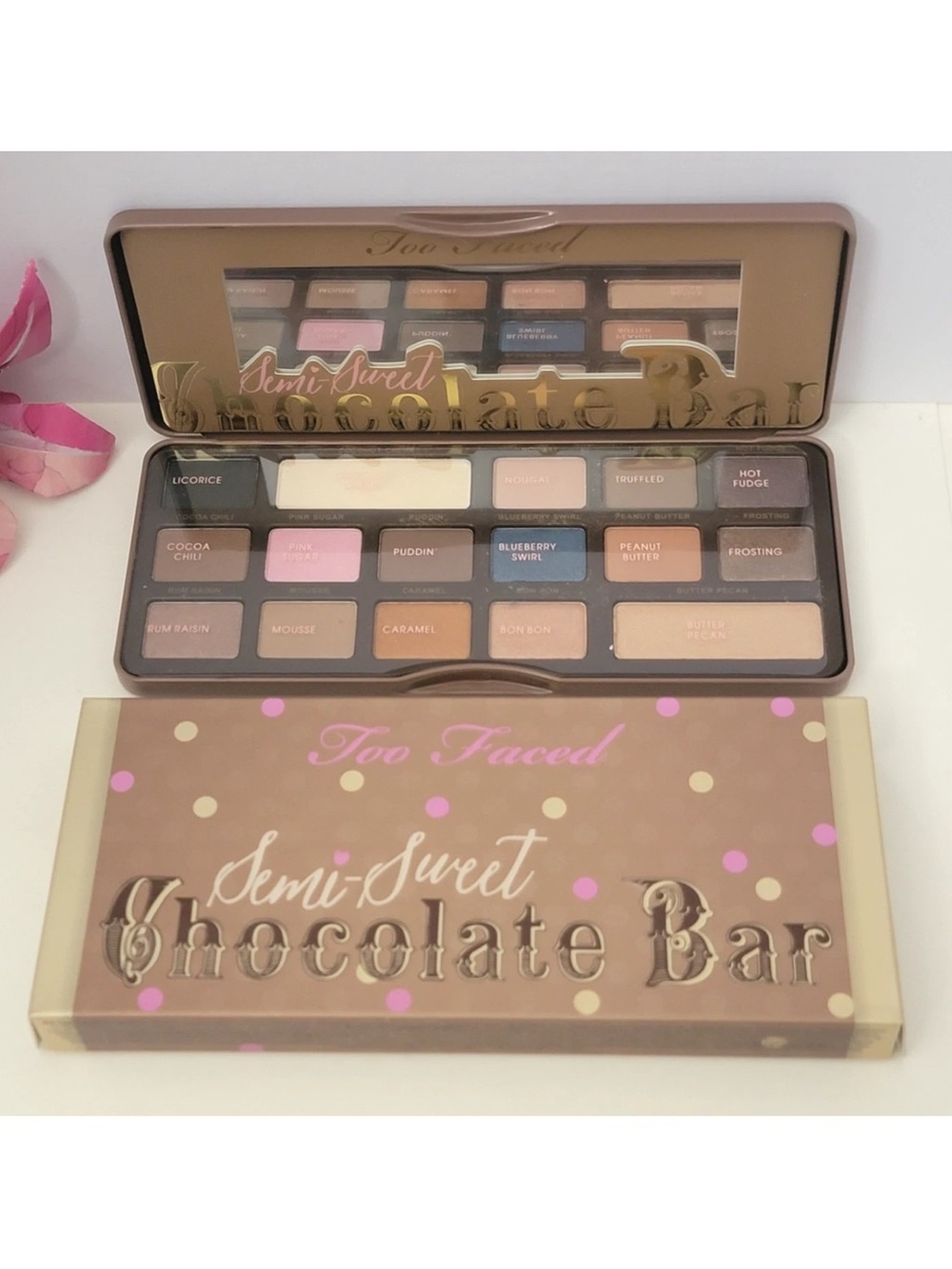 NIB Discontinued Too Faced Semi-Sweet Chocolate Bar Eyeshadow Palette 2014